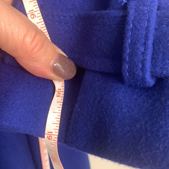 NWOT Wool Coat Royal Blue Preston and York XL - Picture 12 of 15